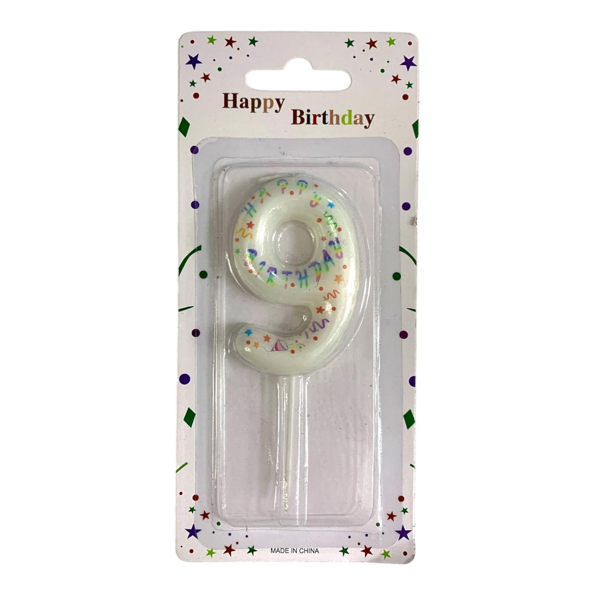 Birthday Candles Confetti from 0-9 || شموع اعياد ميلاد موديل كونفيتي من ٠-٩