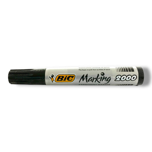 Bic Marking 2000 Permanent Marker Round Tip Black || قلم ثابت بيك راس دائري ماركنج ٢٠٠٠ اسود