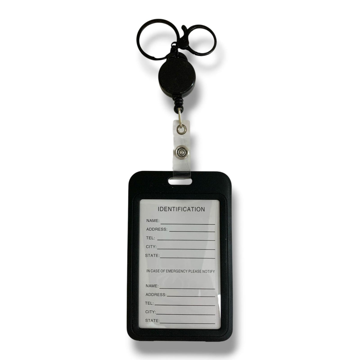Vertical ID Holder Retractable || غلاف هوية بلاستك بالطول سحاب
