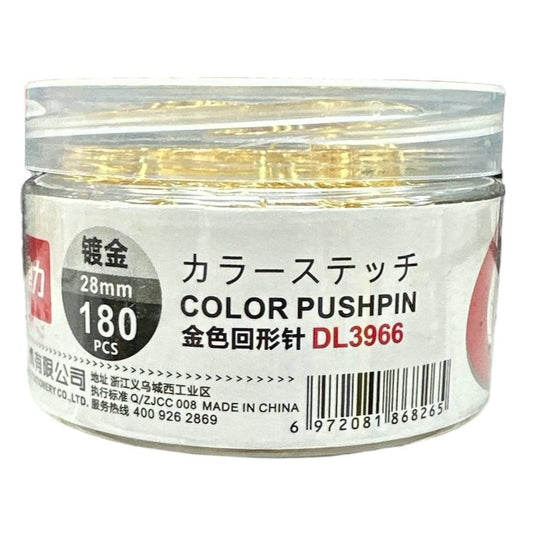 Golden Paper Clips DL3966 28 mm 180 pcs || كليبسات ورق ذهبية ٢٨ مم ١٨٠ حبة
