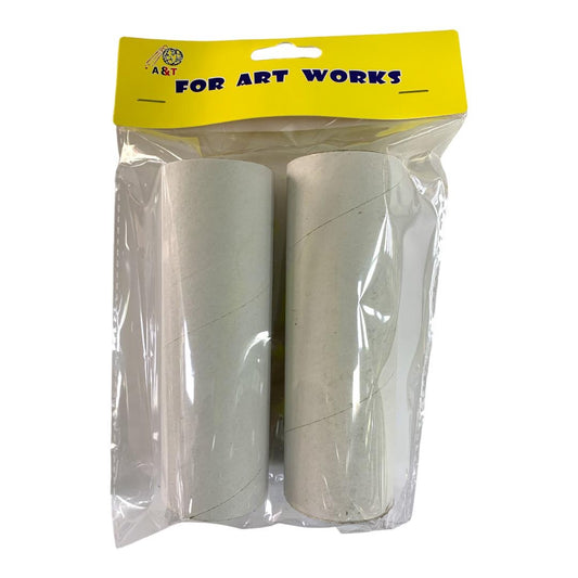 Cylinder Card Board White Color 15 cm || اسطوانة كرتونية لون ابيض ١٥ سم