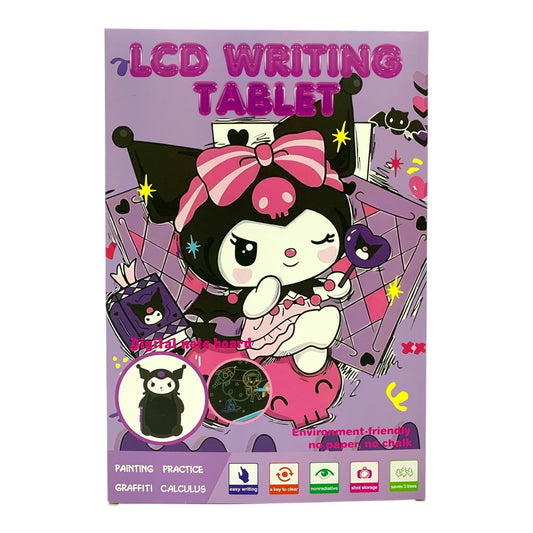 Black Kuromi LCD Writing Tablet Digital Note Board || لوح كتابة كورومي اسود