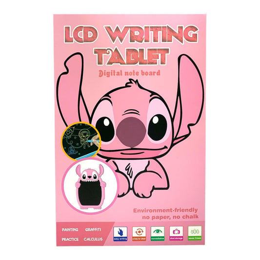 Pink Stitch LCD Writing Tablet Digital Note Board || لوح كتابة ستيتش وردي