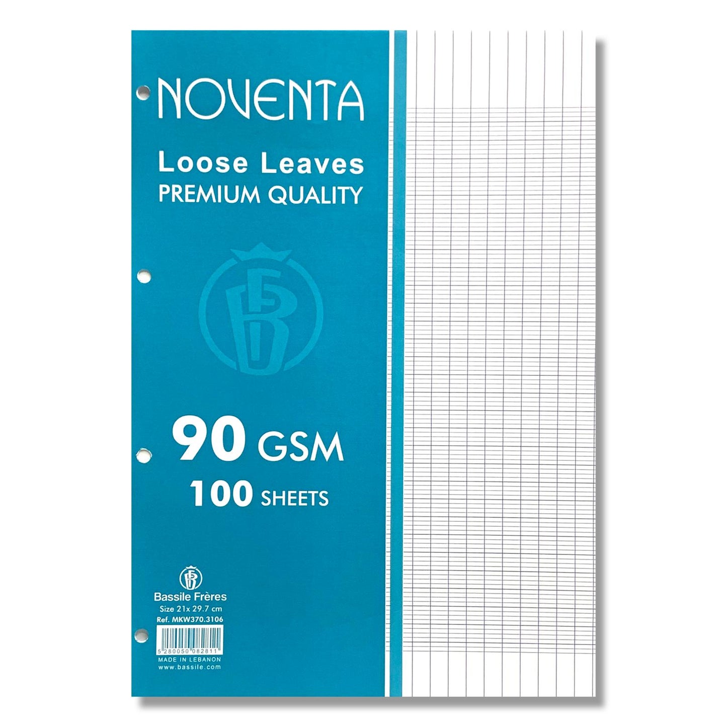 LFK Noventa Loose Leave Paper 100 Sheets || باكيت ورق المدرسة الفرنسية شد 100 ورقة