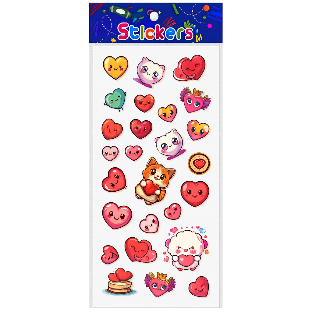 Hearts Encouraging Stickers || ستيكرات تشجيعية قلوب