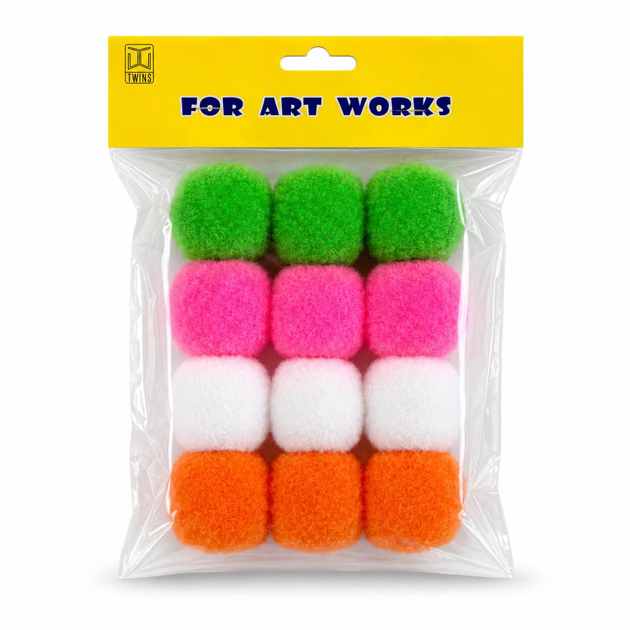 Pom Poms Jumbo Size Mixed Colors || كرات فلين جامبو ملونه