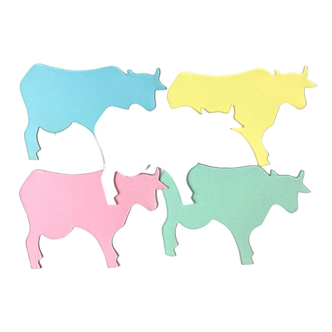 Cow Shape Whiteboard Paper Notes || ورق ملاحظات سبورة وايت بورد شكل عجل