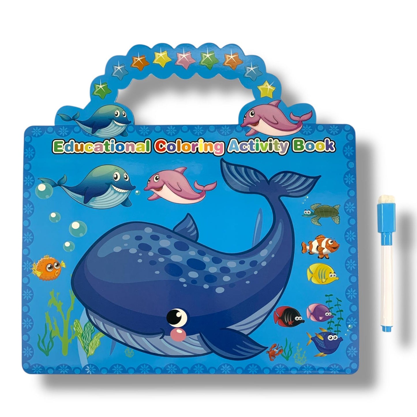 Educational Coloring Activity Book Sea Animals || دفتر تلوين تعليمي للاطفال الحيوانات البحرية