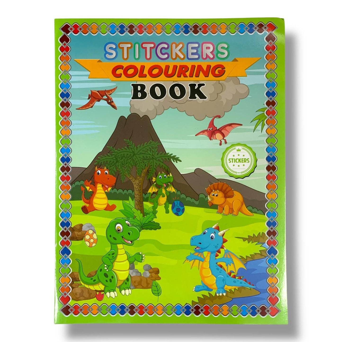 Stickers Coloring Book Dinosaurs || دفتر تلوين و ستيكرات ديناصورات