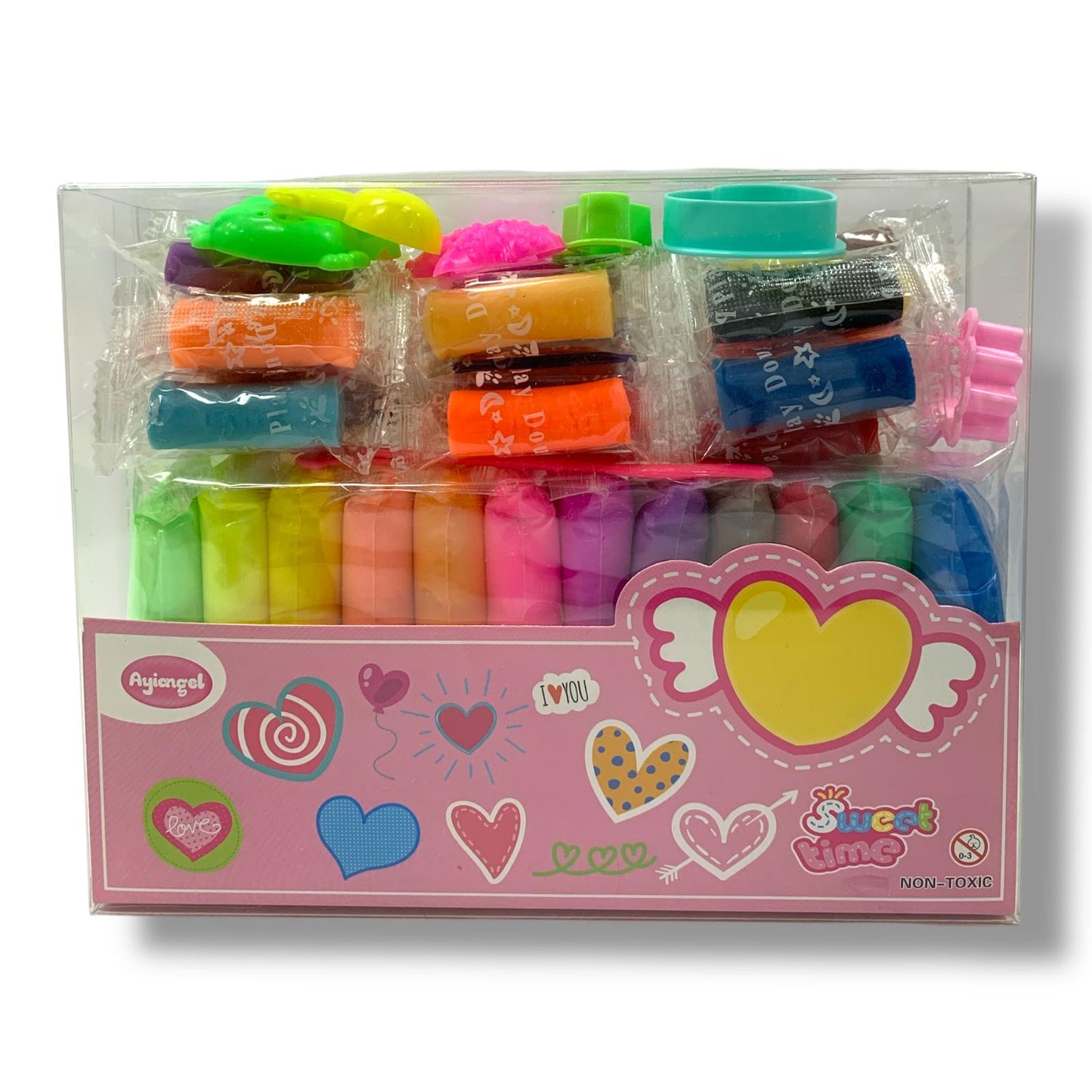 Cotton Slime and Play Dough Mix || علبة طين صلصال و سلايم قطني مكس