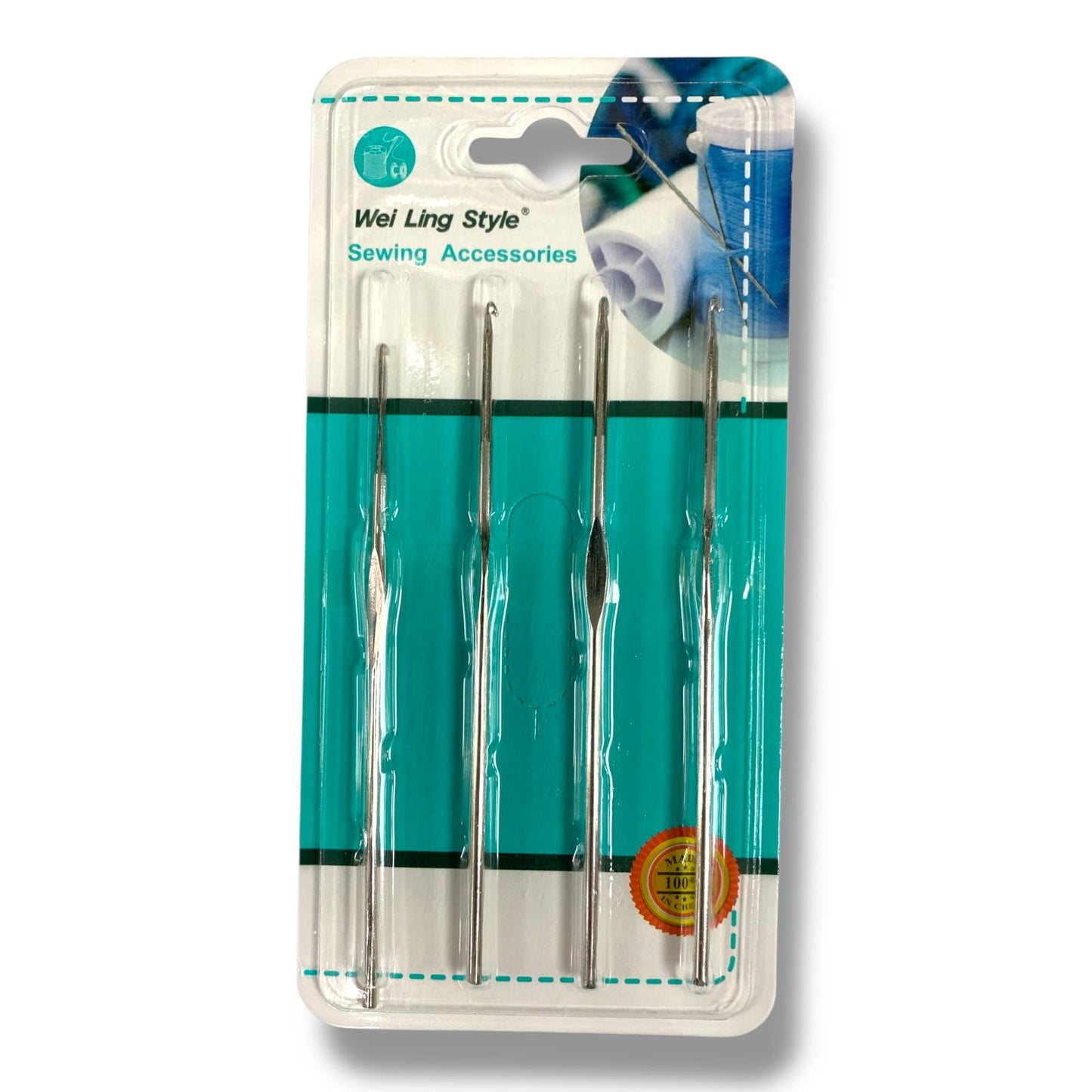 Knitting and Crochet Stainless Steel Hooks Assorted Color || خطافات ستيل للخياطة و الكروشيه الوان متنوعة