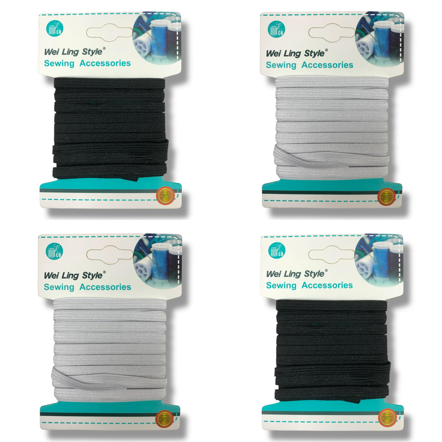 Knitting and Crochet Slim Elastic Assorted Color || مطاط ضعيف للخياطة و الكروشيه الوان متنوعة