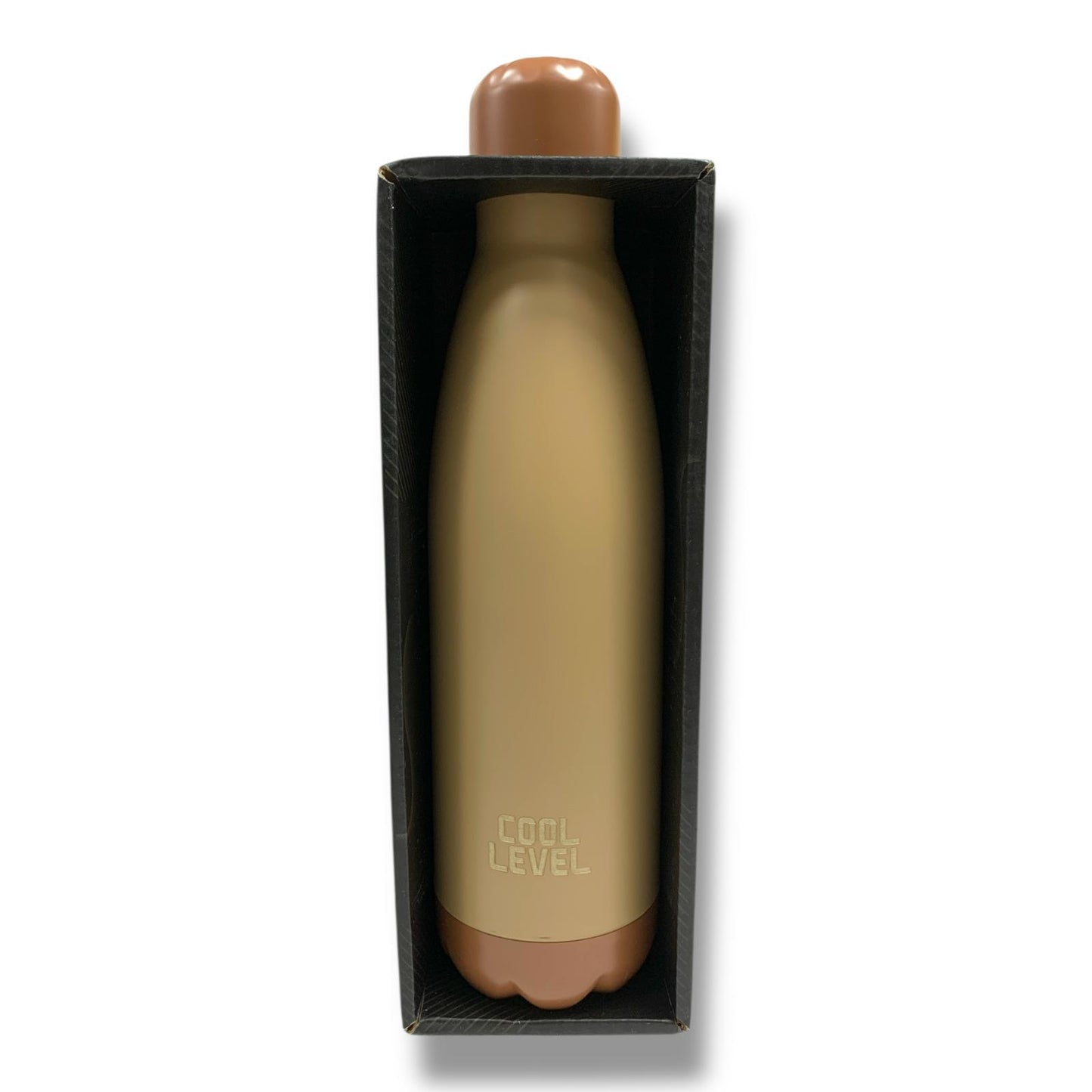 Cool Level Water Bottle 500 ml Double Steel Insulated Bronze || مطارة ماء كول ليفيل دبل ستيل عازلة للحرارة و البرودة 500 مل برونزي