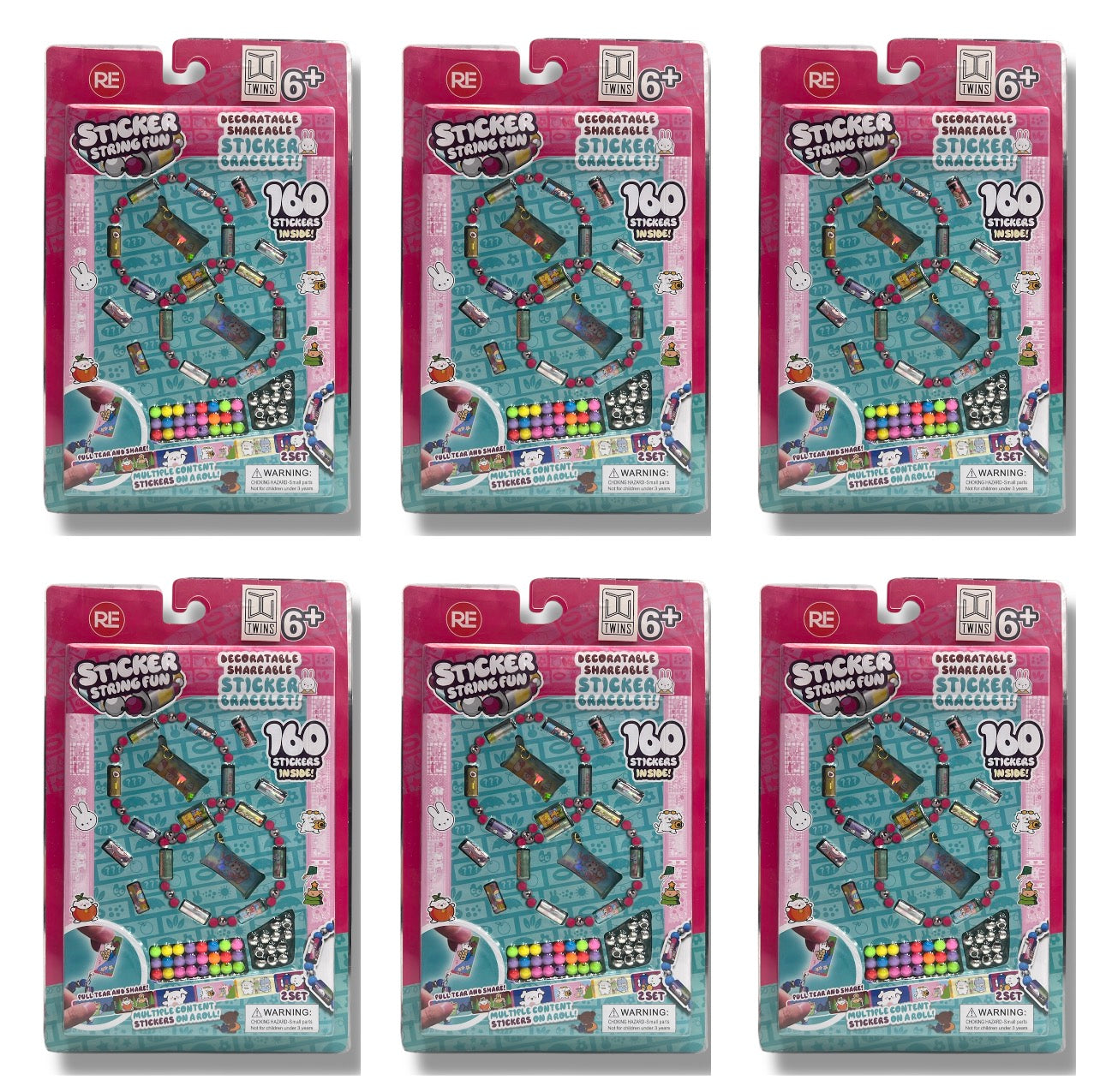 Sticker Package 160 pcs 6 Pack || مجموعة ستيكرات 160 ستيكر ٦ علبة