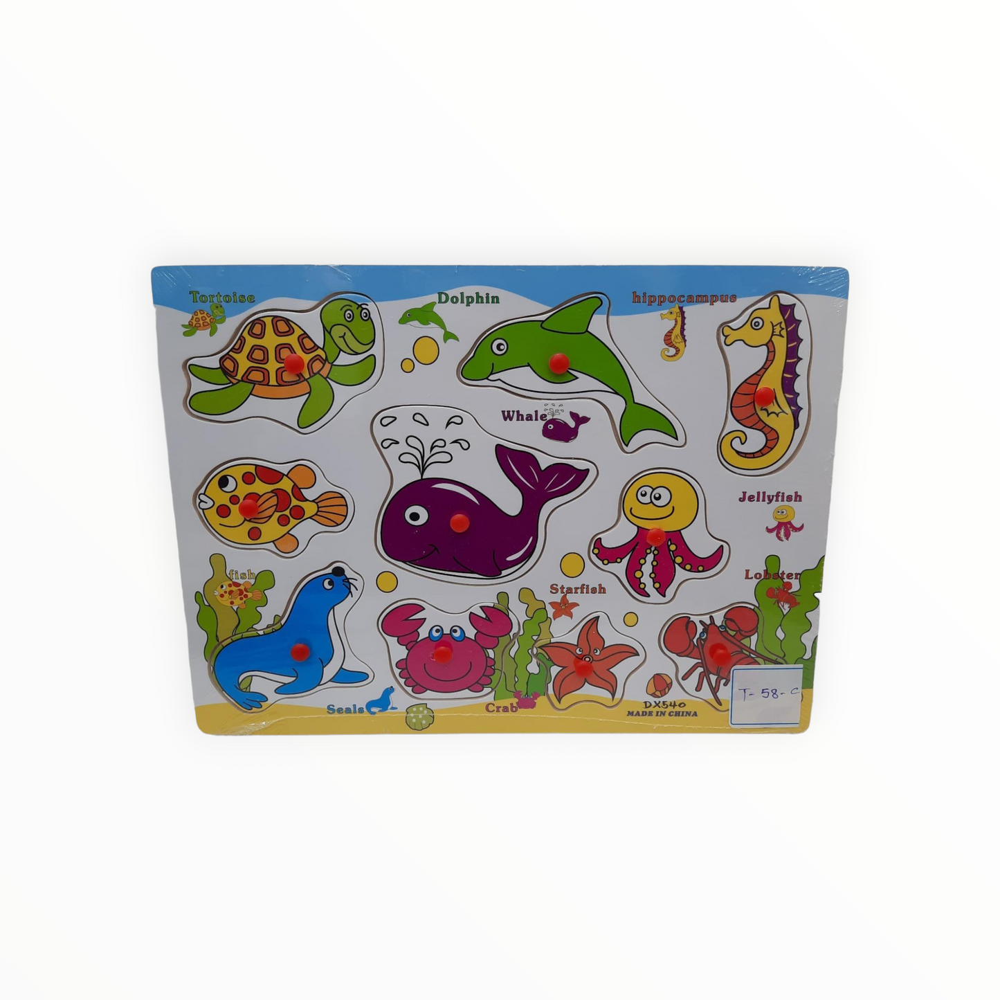 Puzzle Sea Animals 10 Pcs || بازل الحياة البحرية ١٠ قطعة