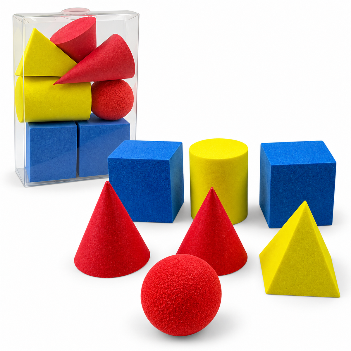 A&T 3D Foam Sponge Shapes 7 Pcs || اشكال هندسية فوم ثلاثي الابعاد 7 حبة