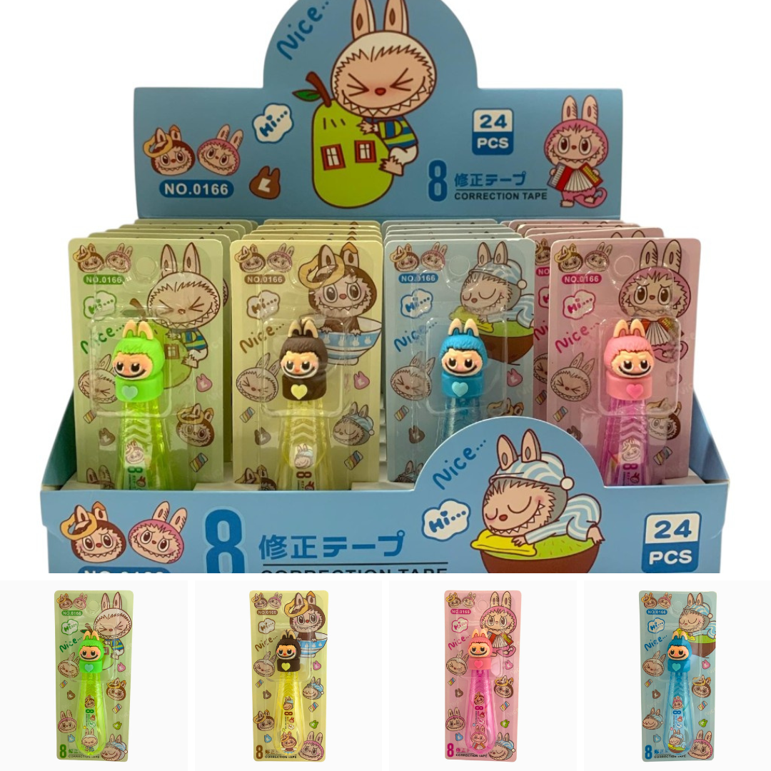 Labubu Correction Tape Assorted Models || كوركتر شريط لابوبو موديلات متنوعة