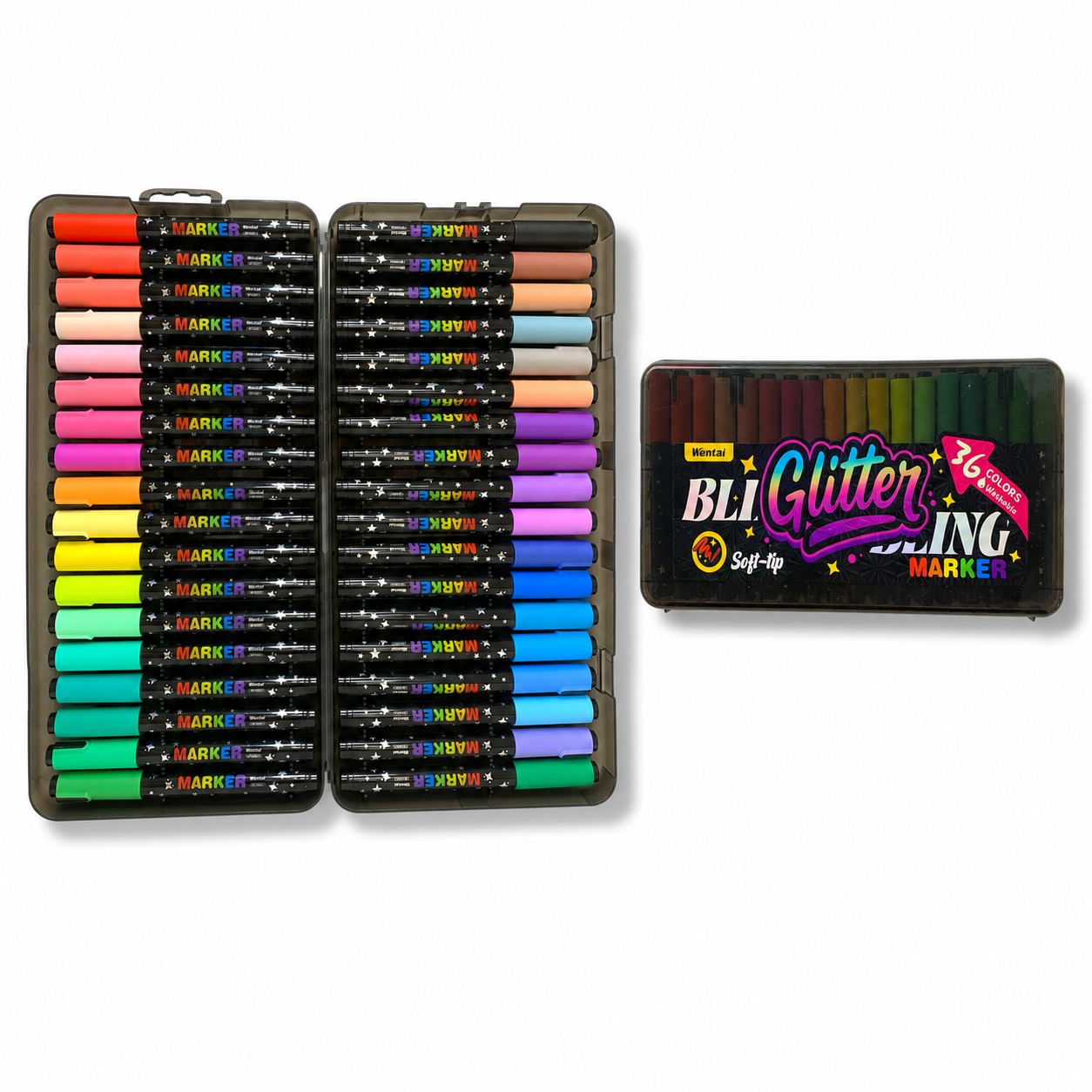 Bling Glitter Marker 36 Color || الوان جليتر ماركر بلينغ 36 لون