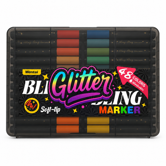 Bling Glitter Marker 48 Color || الوان جليتر ماركر بلينغ 48 لون