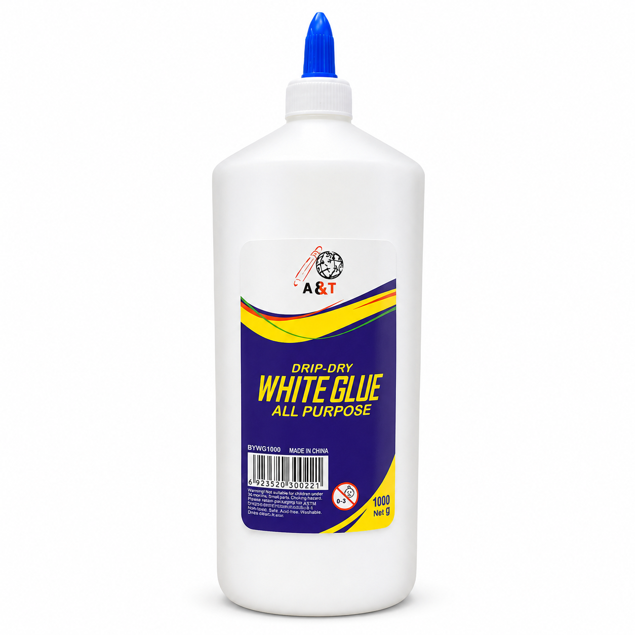 A&T White Art and Craft Glue Jumbo Size 1 Kilo || صمغ غرى ابيض جامبو 1 كيلو