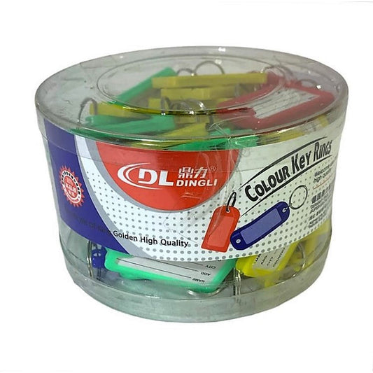 Key Ring Coloured With Label || علاقة مفاتيح ملونه مع ليبل