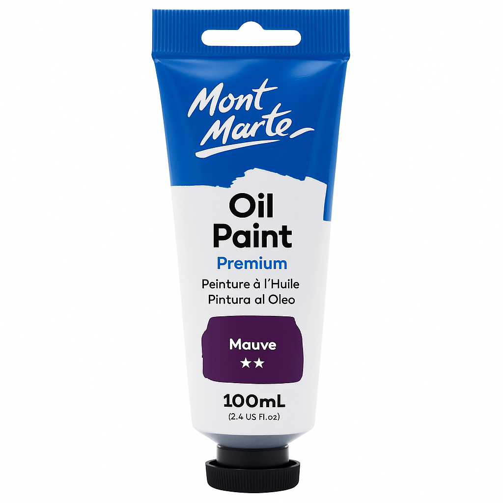 Mont Marte Premium Oil Paint 100 ml Mauve || الوان زيتية مونت مارت ١٠٠ مل لون موف