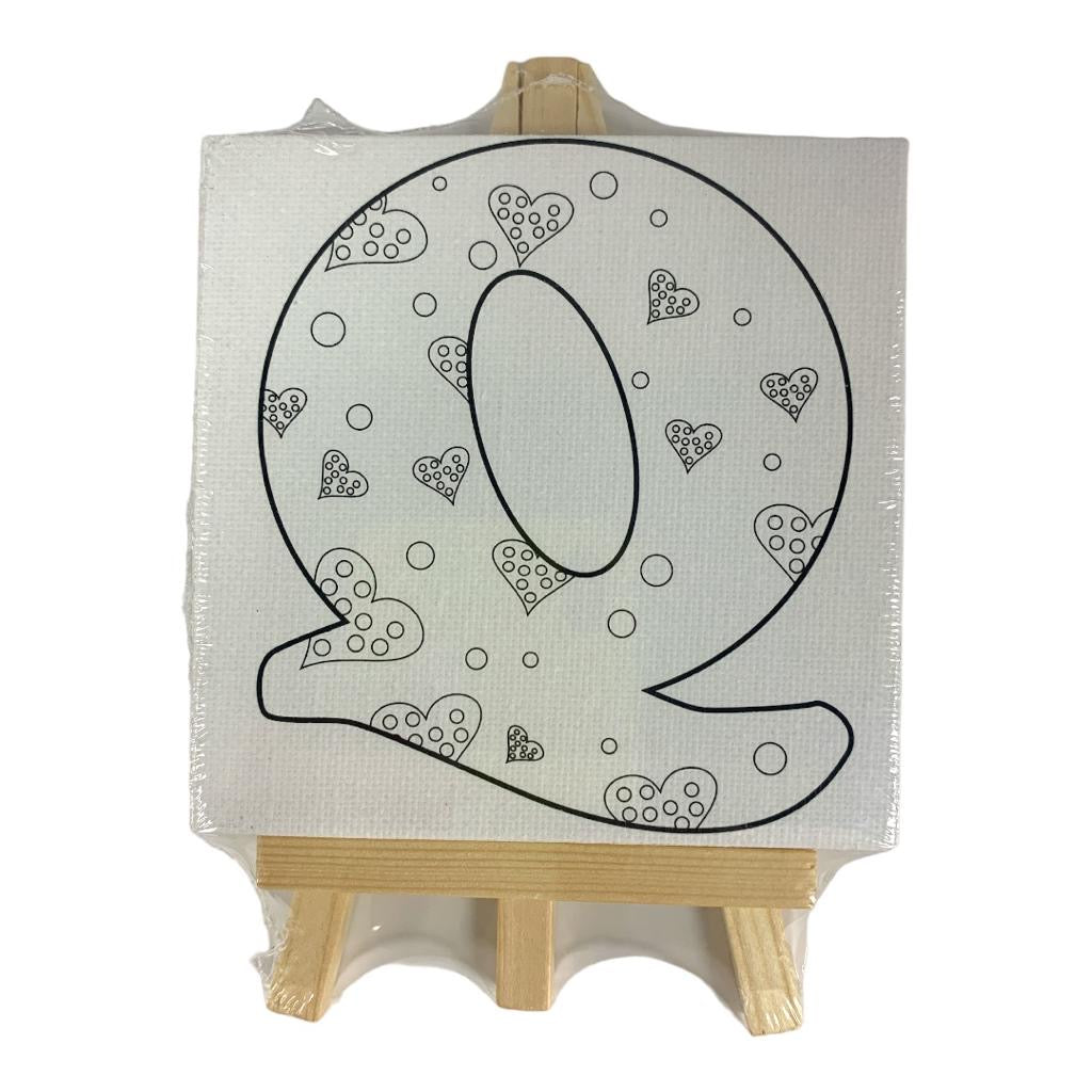 English Alphabet Printed Canvas 10 x 10 cm 27 pcs Set || مجموعة لوحات رسم كانفاس احرف انجليزية ١٠*١٠ سم ٢٧ حبة