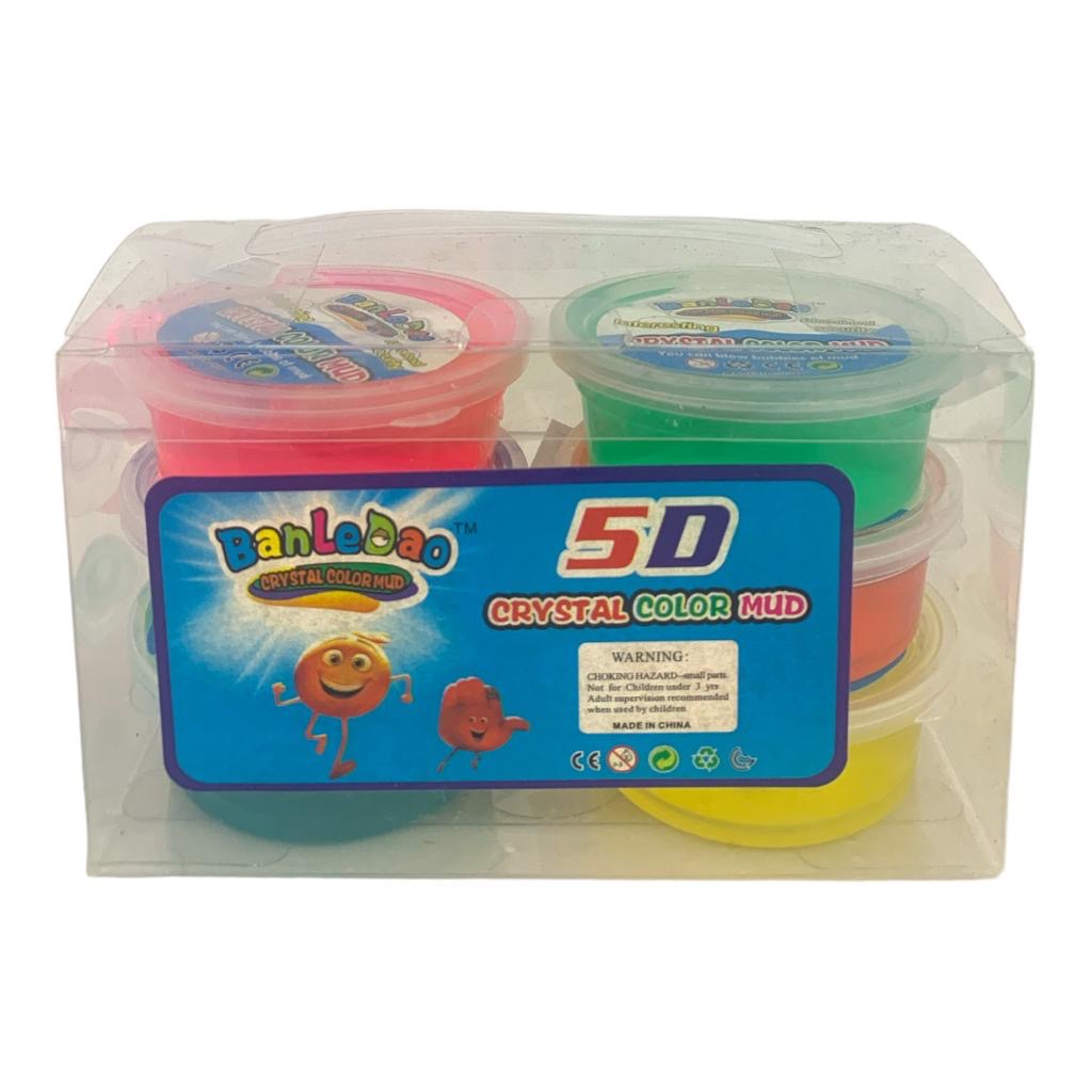 Crystal Color Mud 6 Colors || سلايم كريستال شفاف ٦ لون