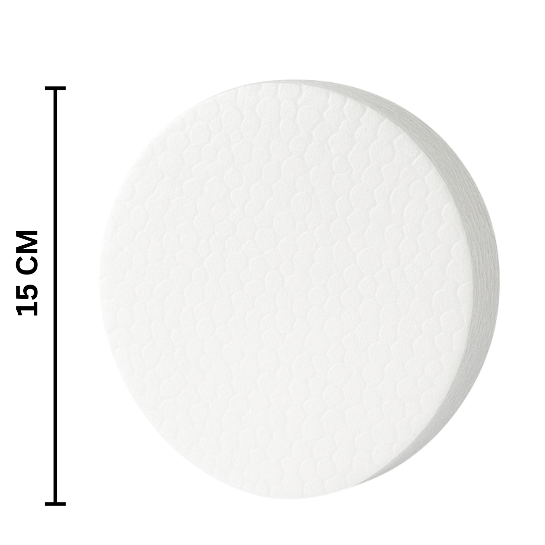 A&T DIY Foam Board 2 cm Thickness Circle 15 cm || لوح فلين للشغال اليدوية اي اند تي سماكة 2 سم مقاس 15 سم شكل دائرة