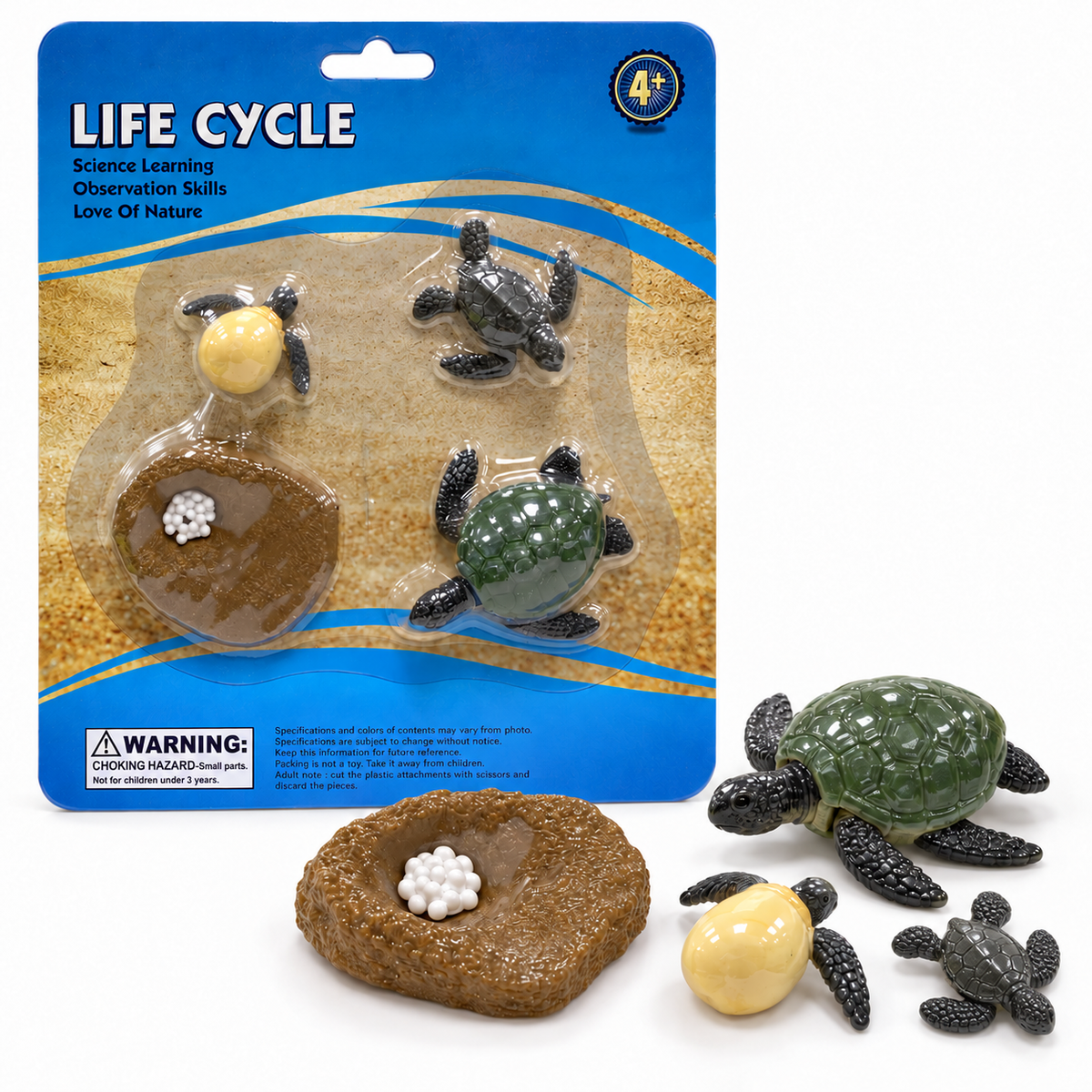 Educational Scientific Toys Life Cycle Set Turtle || مجموعة العاب علمية دورة حياة السلحفاة
