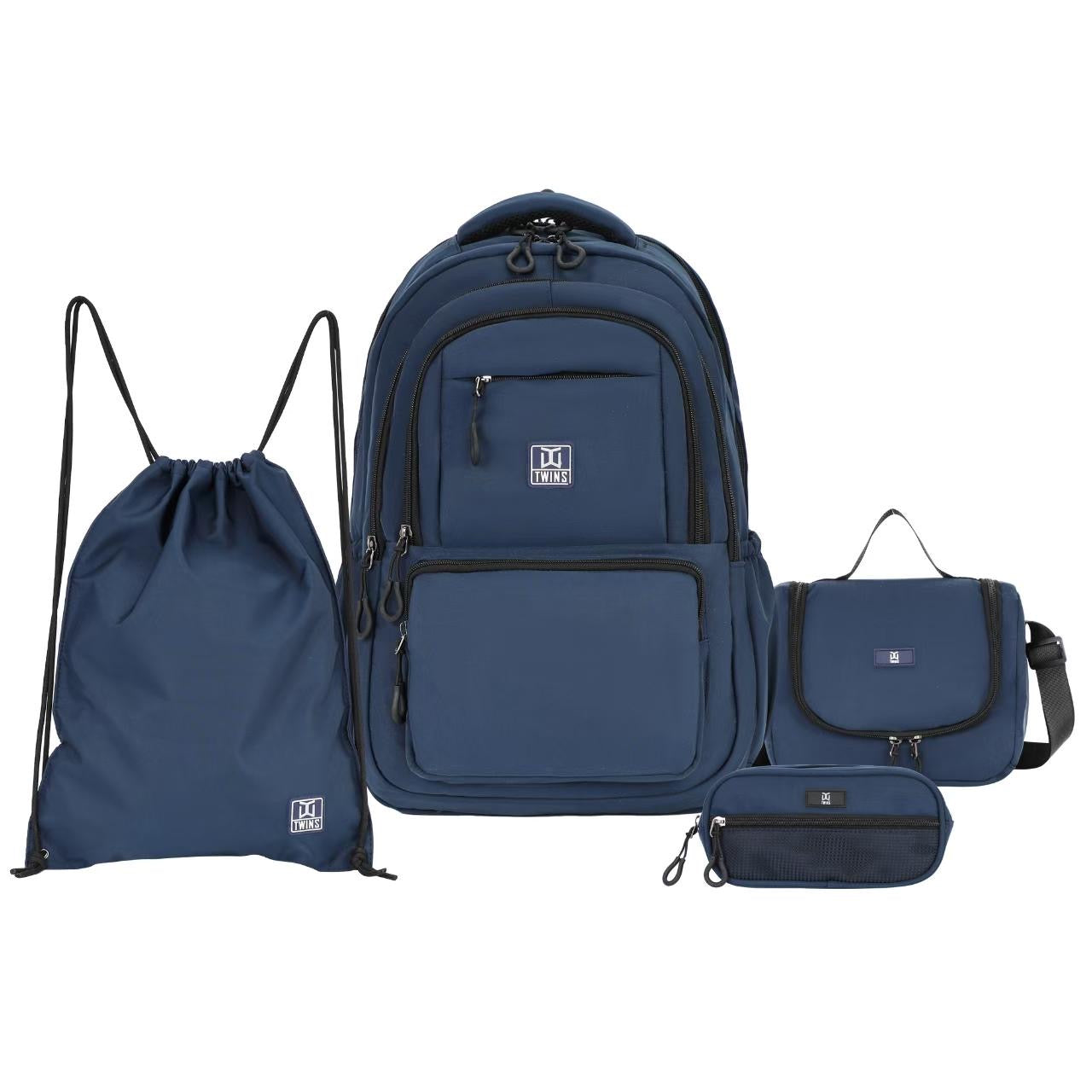 Twins Back to School Backpack Set 4 Pcs || مجموعة العودة الى المدرسة طقم ٤ قطع جنطة طهر و مقلمة و شنطة اكل و حقيبة رياضة #7