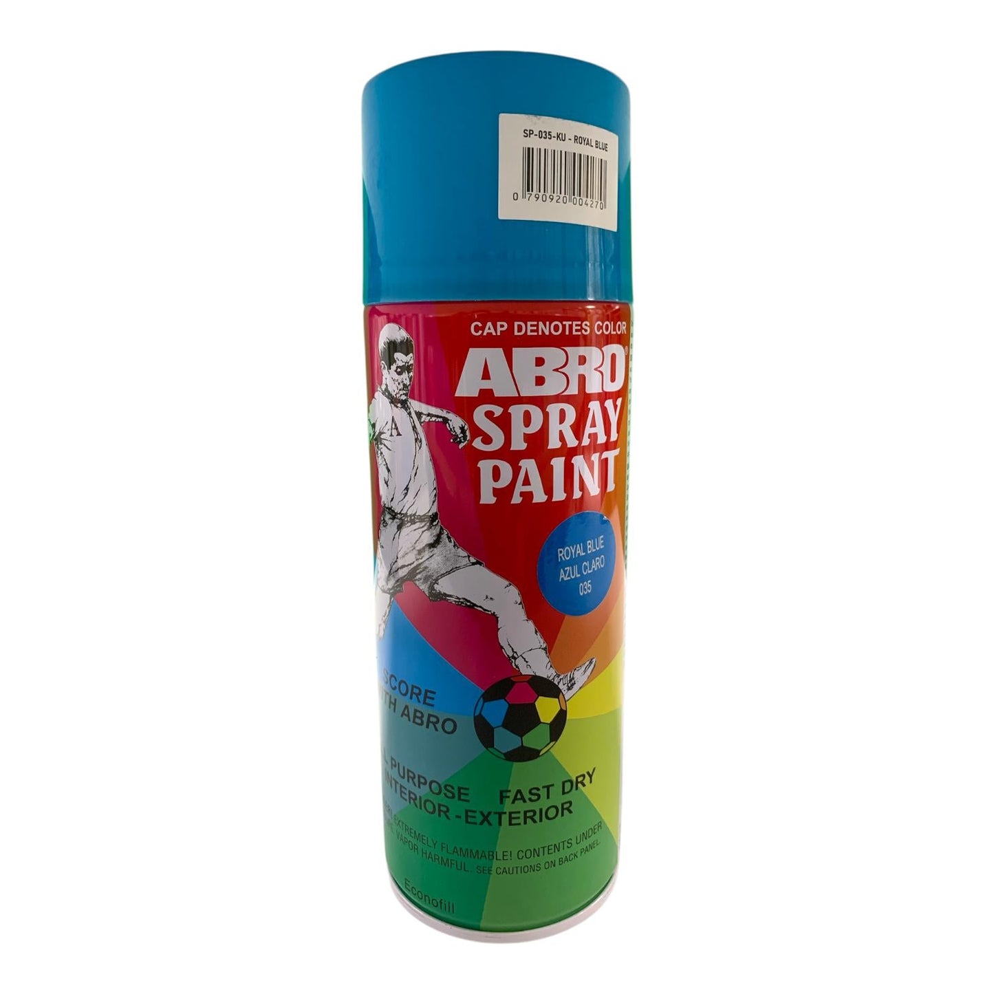 Abro Spray Paint Royal Blue || دهان صبغ رش سبراي ابرو ازرق ملكي