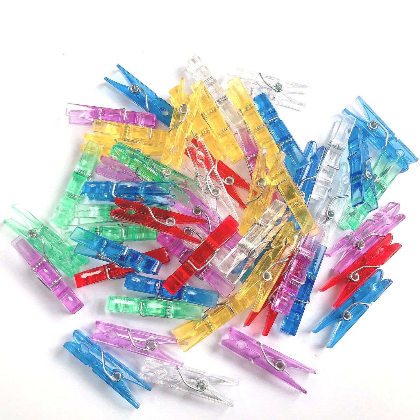 Colored Plastic Paper Clip || مشابك بلاستيك ملونة شكل ملقط