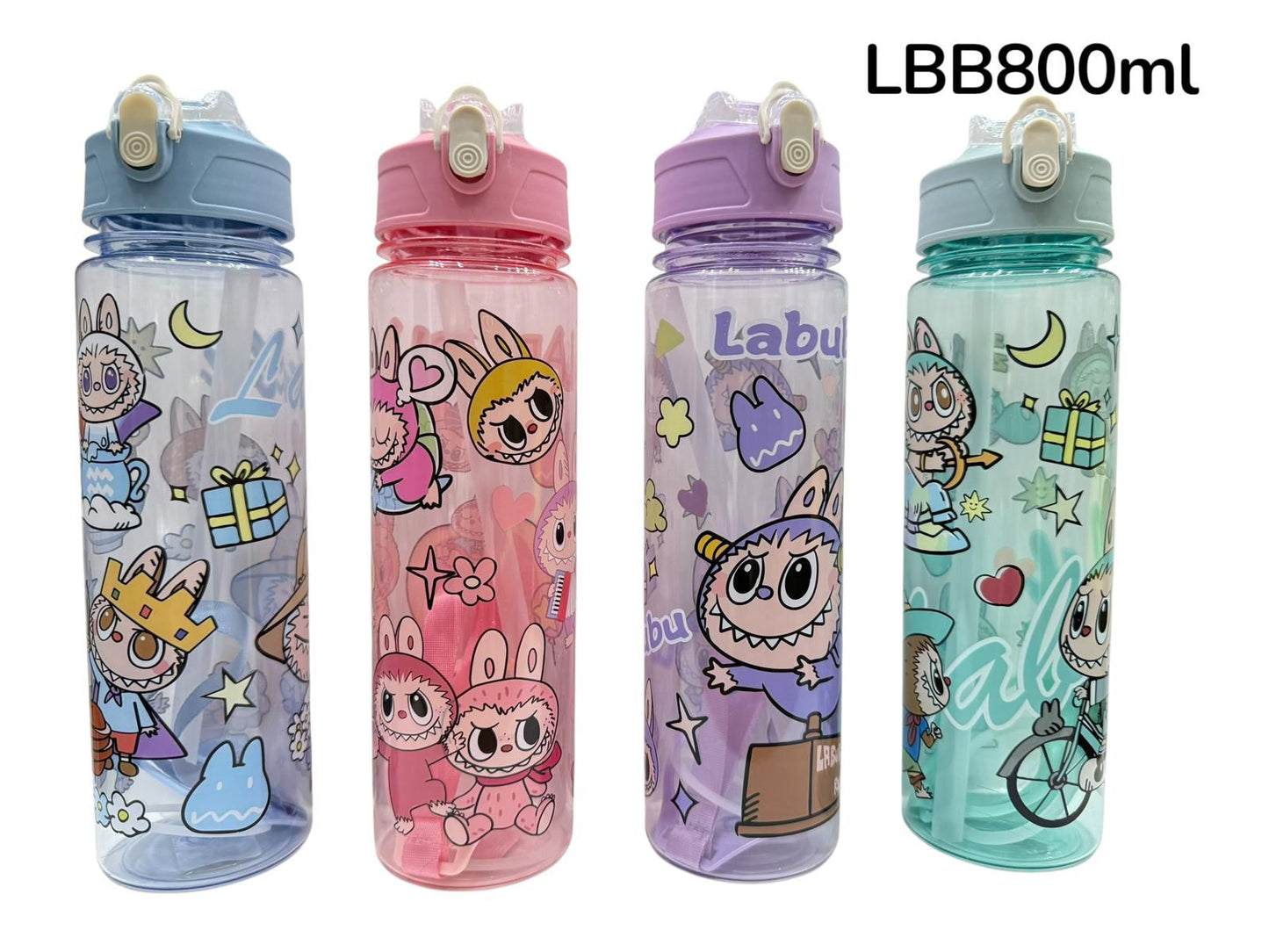 Labubu Water Bottle Assorted Color || مطارة ماء الوان متنوعة لابوبو