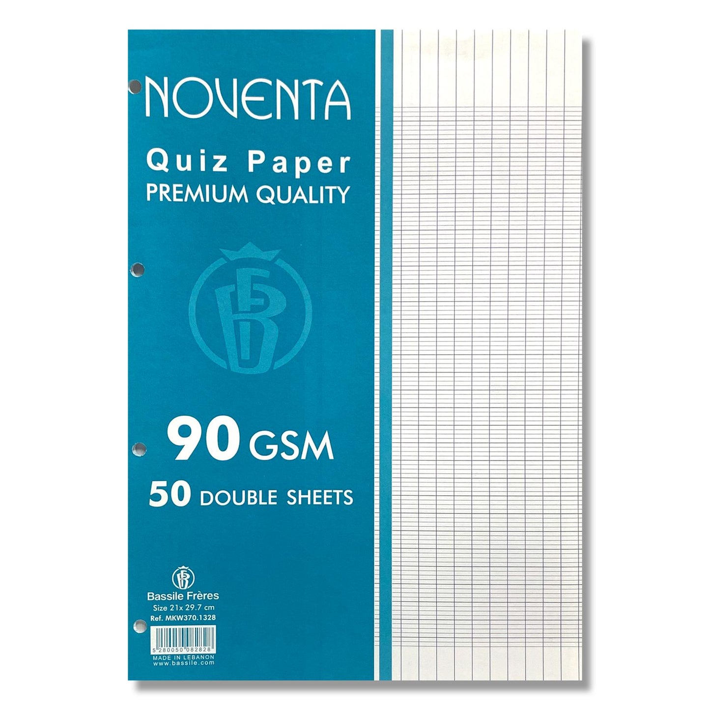 LFK Noventa Quiz Paper 50 Sheets || باكيت ورق المدرسة الفرنسية شد ٥٠ ورقة