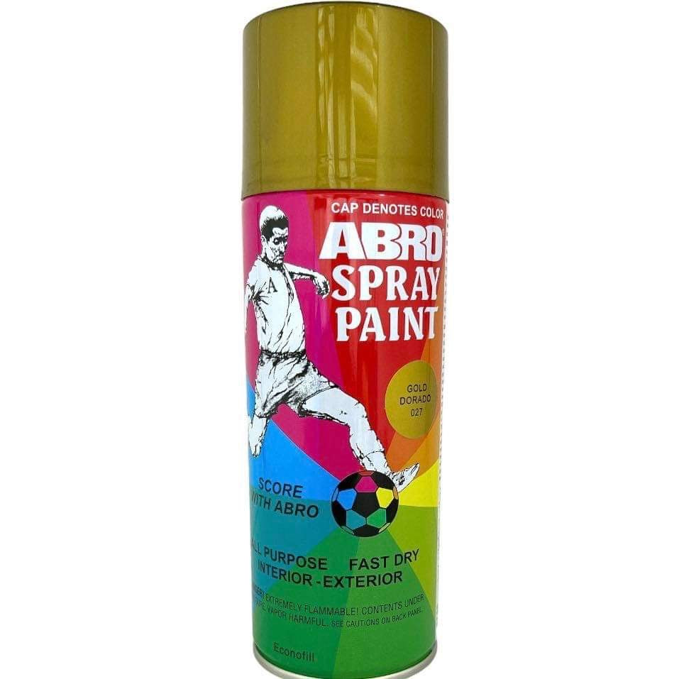 Abro Spray Paint Gold Color || دهان صبغ رش سبراي ابرو لون ذهبي