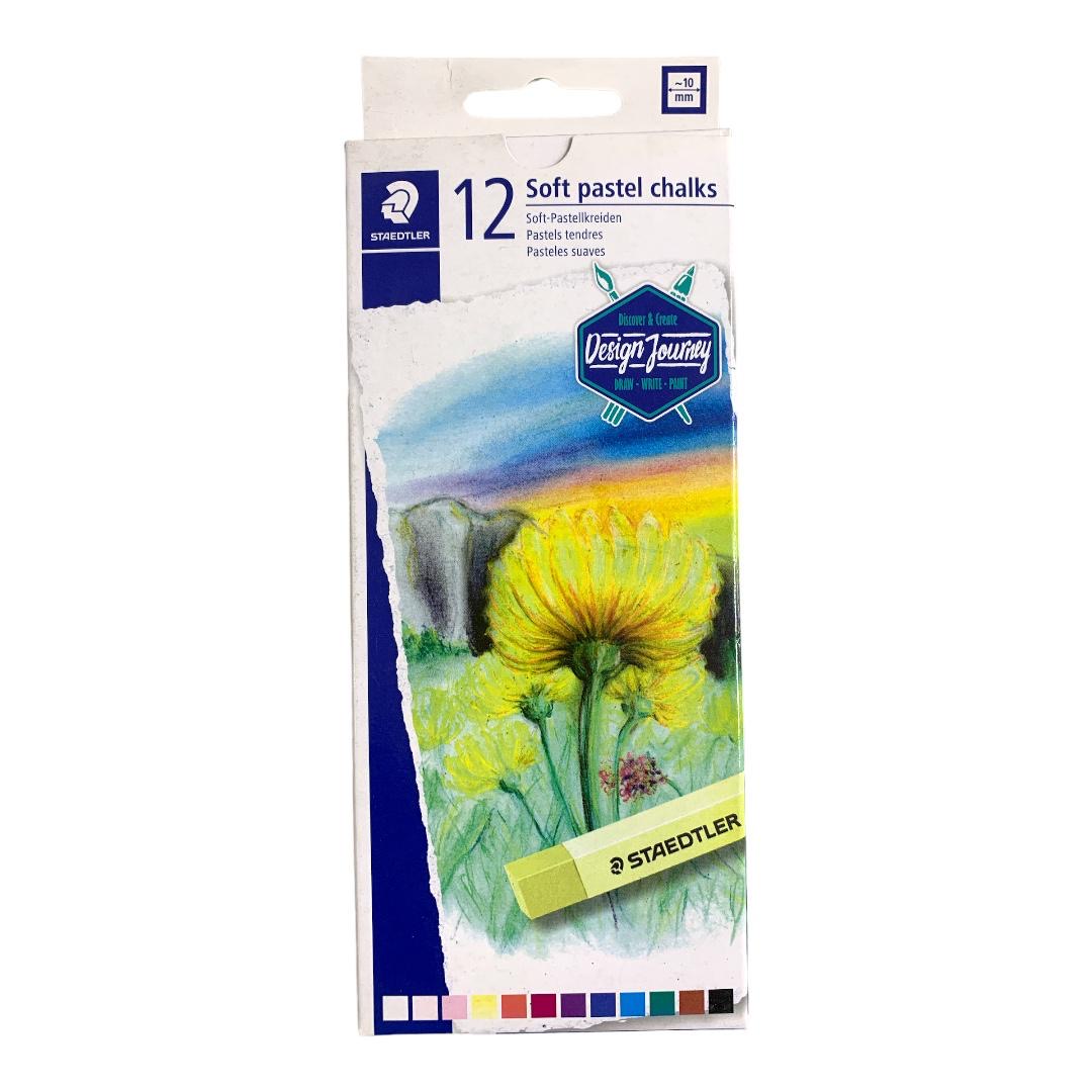 Staedtler Soft Pastel Chalks 12 Colors || الوان سوفت باستيل ستدلر ١٢ لون
