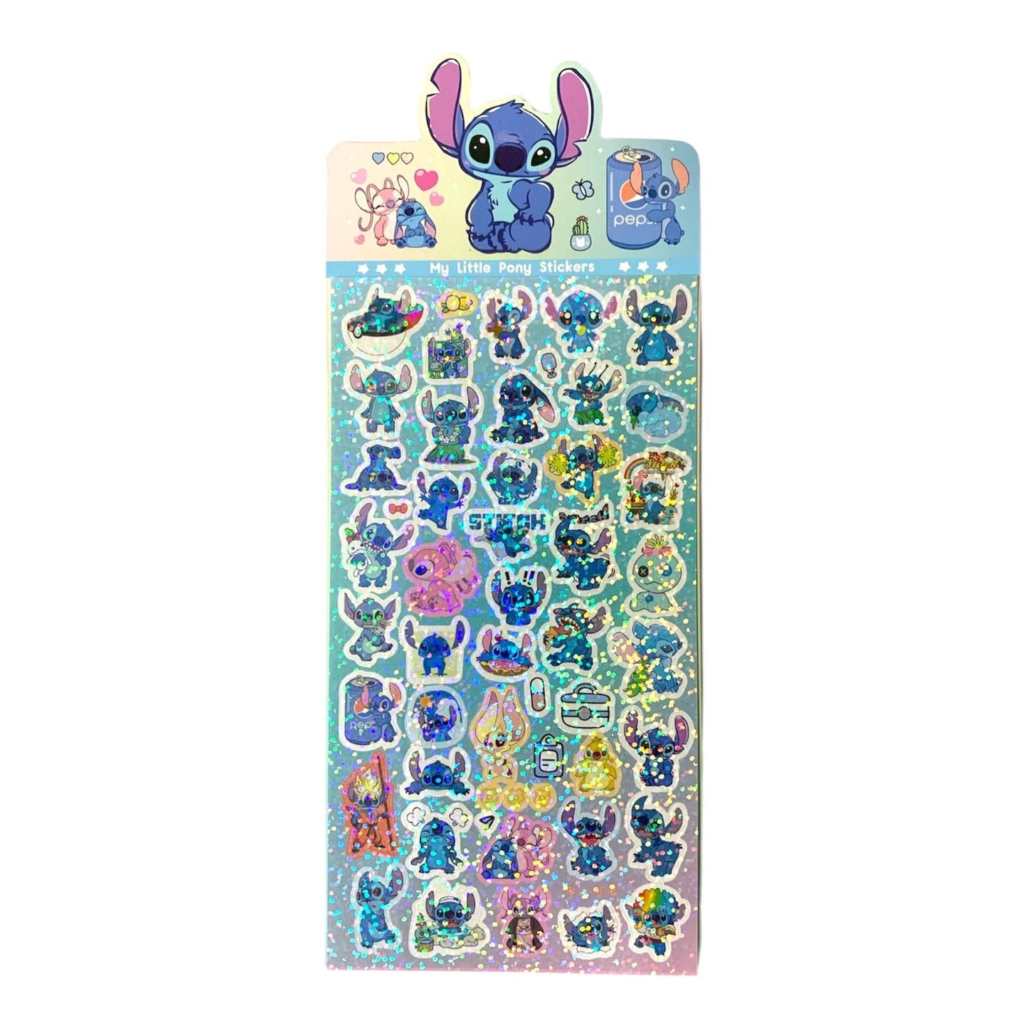 Stitch Glitter Stickers || ستيكرات ستيتش قلتر