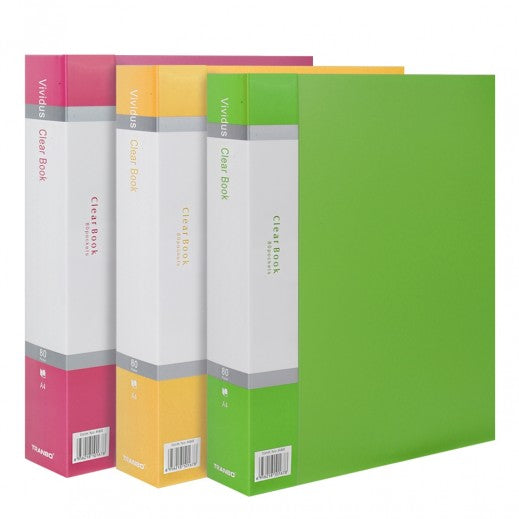 A4 Pocket File 80 Pockets with Cover || ٨٠ جيوبب