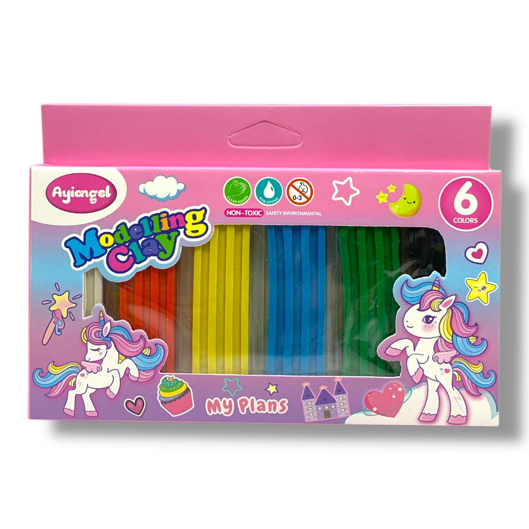 Brick Modeling Clay 6 Colors Unicorn || طين صلصال اشكال 6 لون يونيكورن