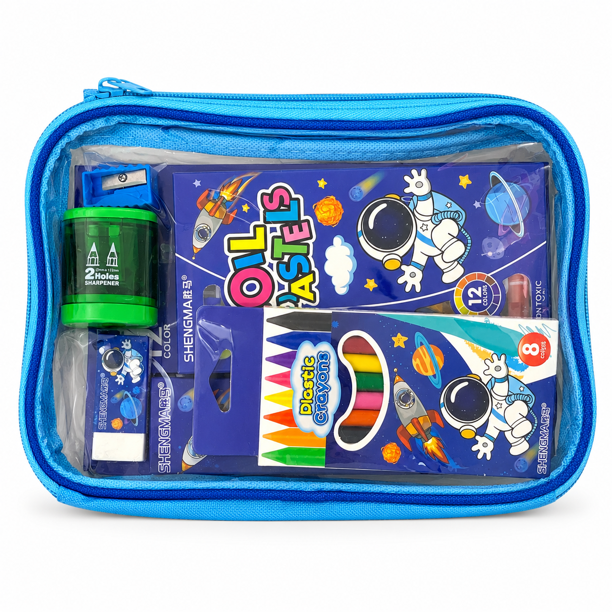 A&T Packages 20-piece stationery set Space || مجموعة قرطاسية اطلس 20 قطعة الفضائي