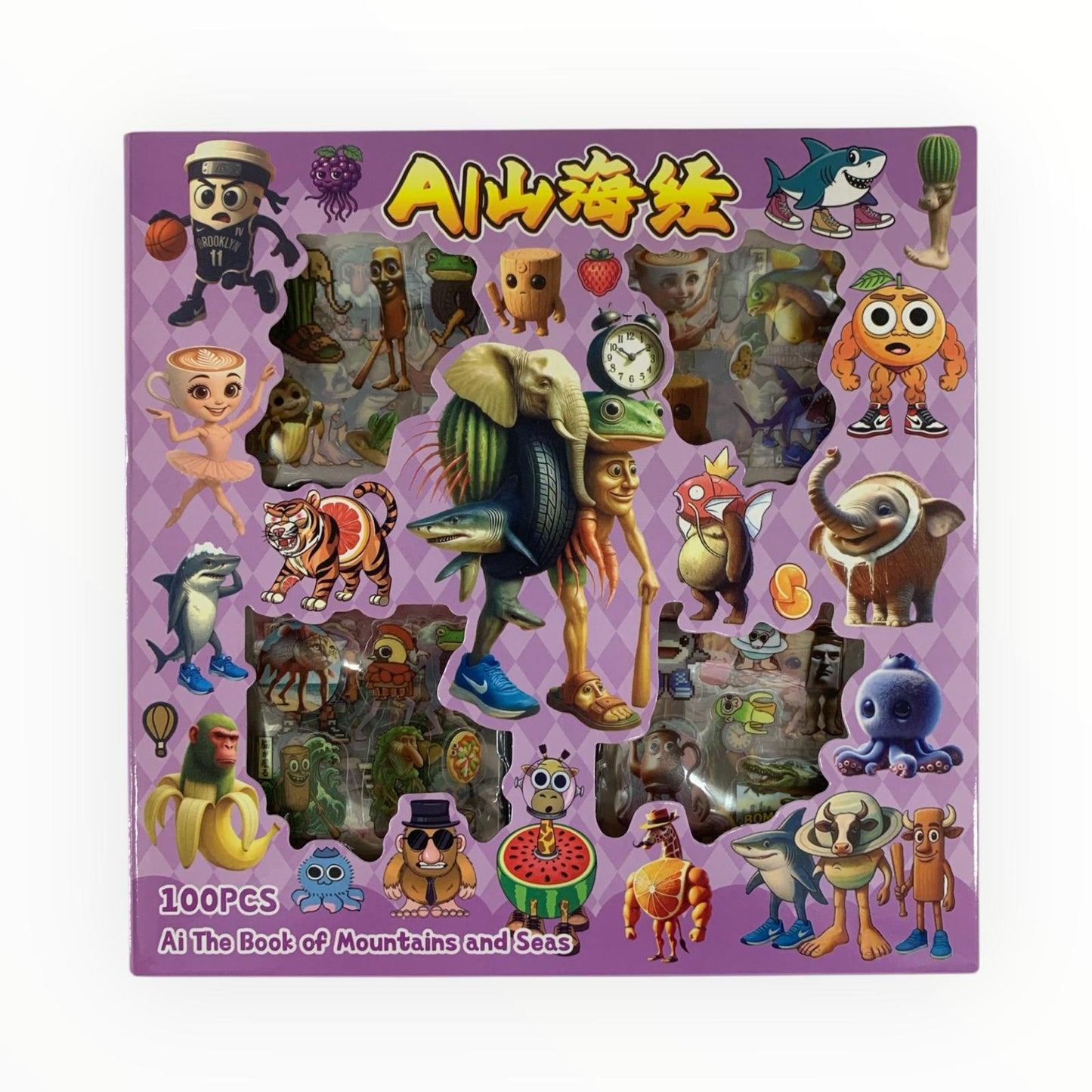 Tung Tung Sahoor Stickers 100 Pcs #2 || ستيكرات توم توم ساهور ١٠٠ قطعة #٢