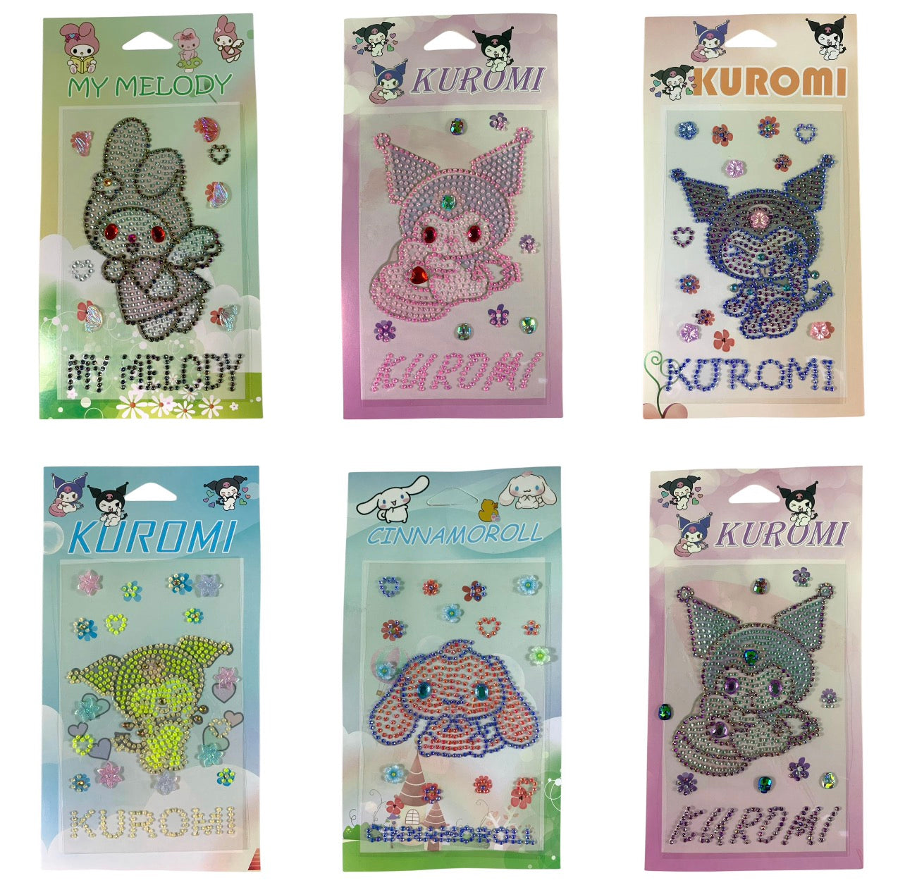 Kuromi Crystall Stickers Assorted Models || ستيكر كريستال كرومي موديلات متنوعة