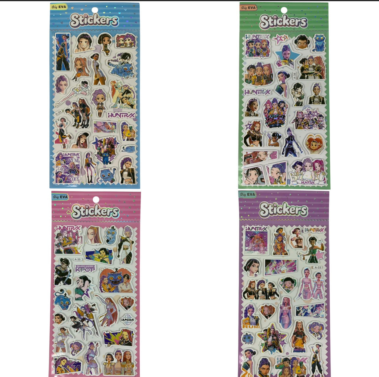 Kpop Demon Hunter Stickers Assorted Models || ستيكر كي بوب ديمون هنتر موديلات متنوعة