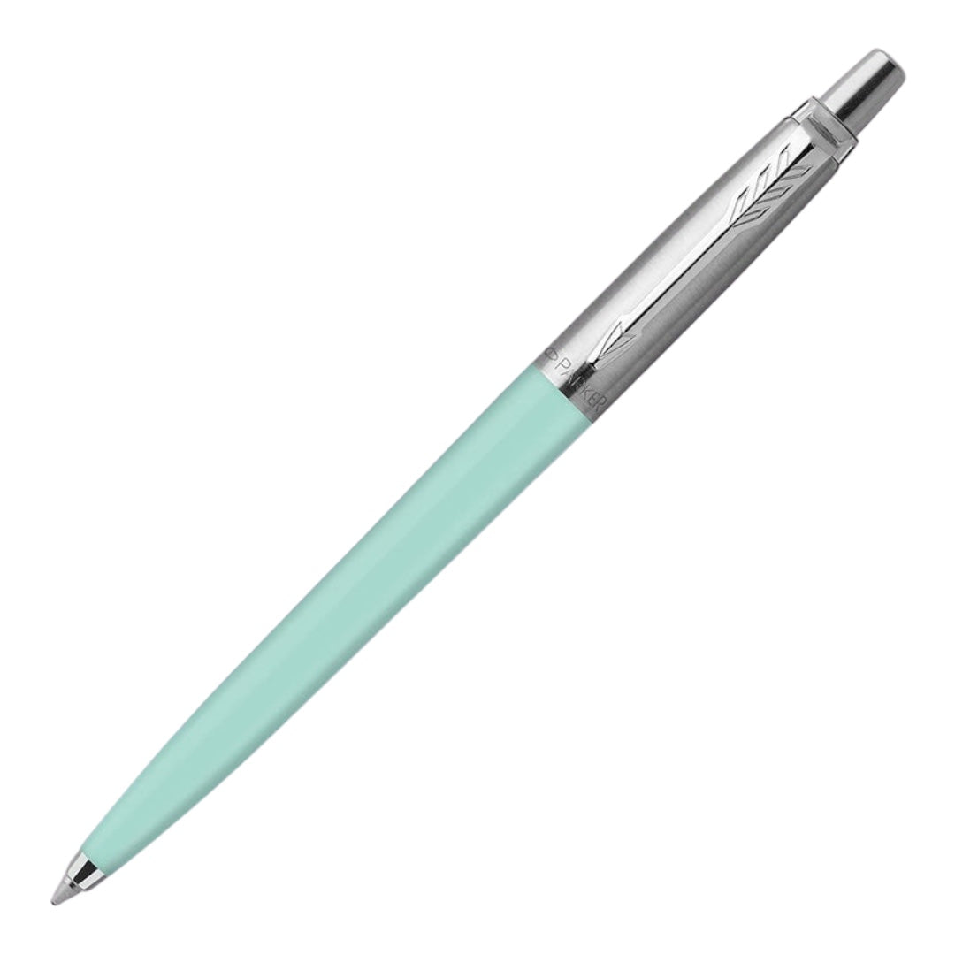 Parker Jotter Pastel Green Ballpoint Pens || قلم حبر باركر اخضر باستيل فاتح كبس