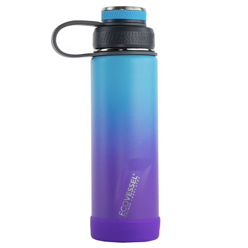 Ecovessel BOULDER 20 oz - TriMax® Insulated Stainless Steel - Lavender Fields Water Bottle