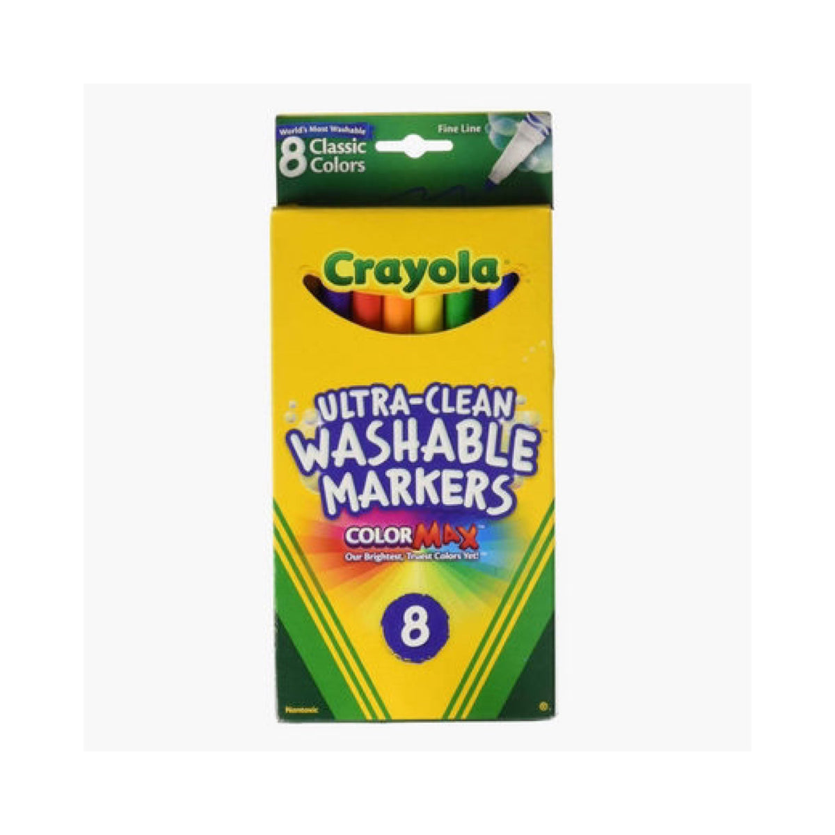 Crayola Ultra Clean Washable Markers 8 Colors || الوان كرايولا قابله للغسل ٨ لون