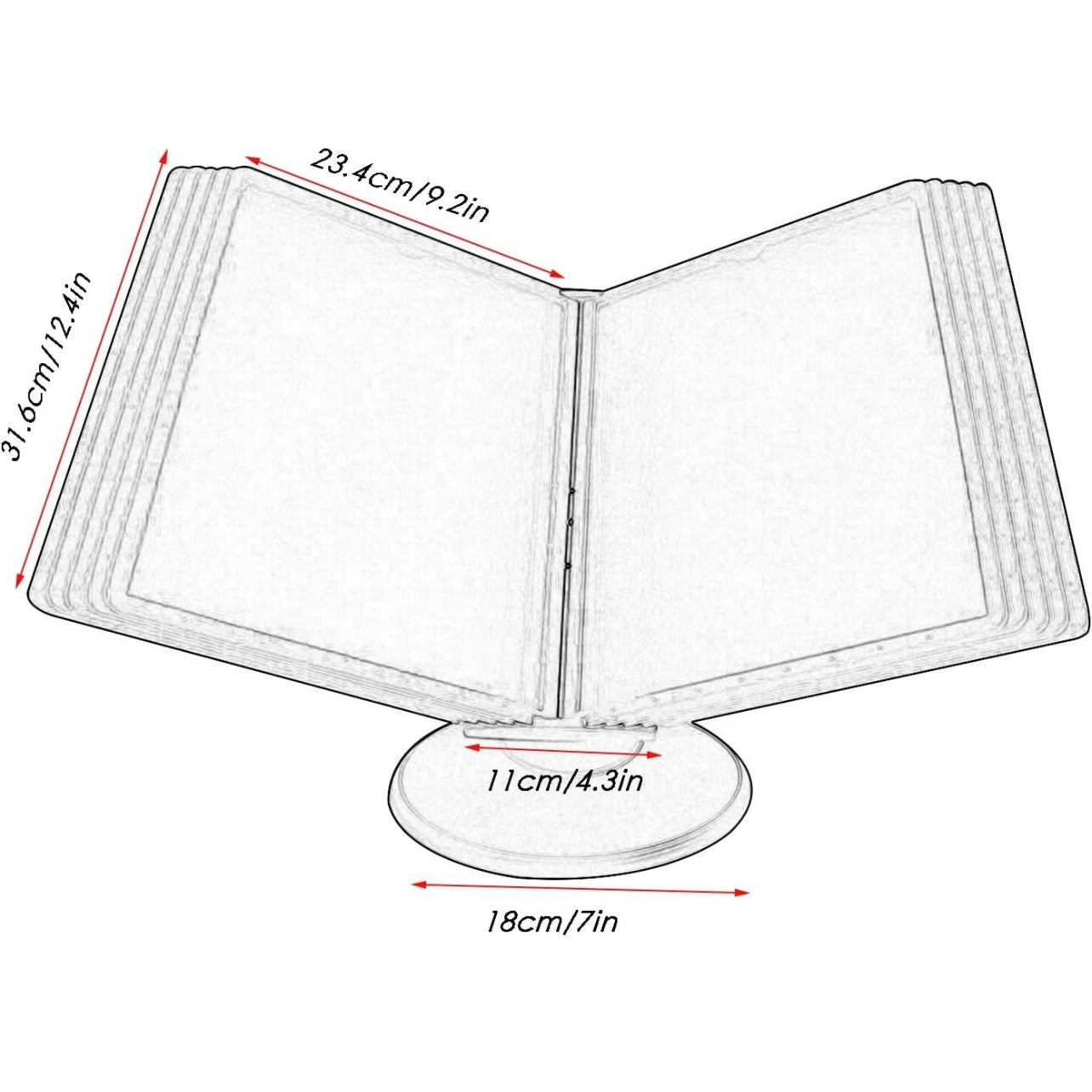 Flip File Holder A4 Size || A4 ملف شكل كتاب حجم
