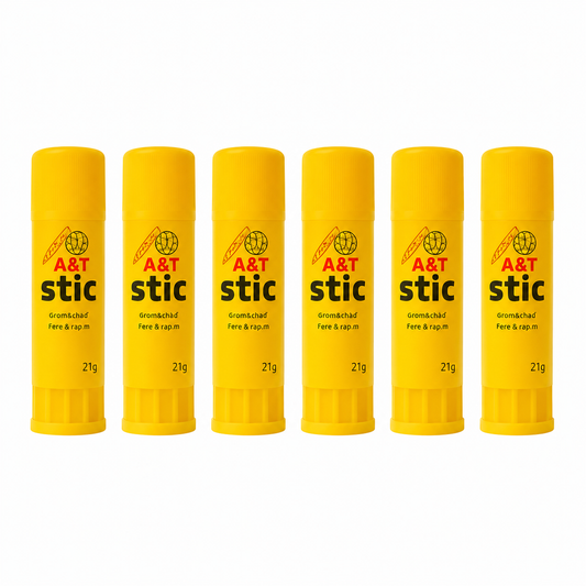A&T Glue Stic Offer 6 Pcs 21 g || عرض صمغ اي اند تي ستك 6 حبة 21 جرام حجم كبير
