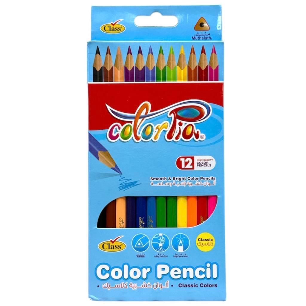 Colorpia Color Pencils 12 Colors || الوان خشبية كولوربيا ١٢ لون